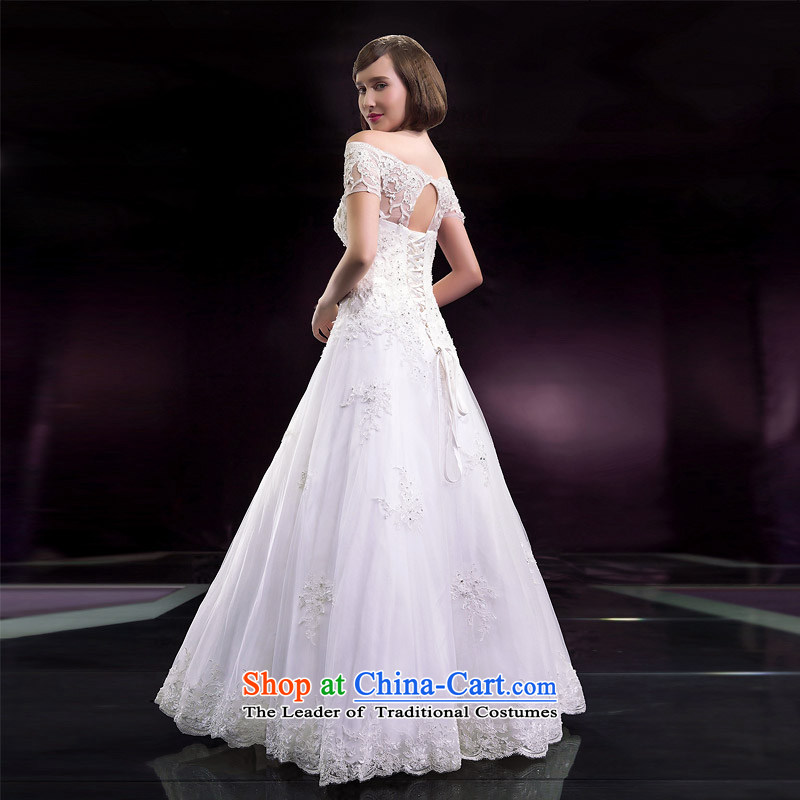 A Bride 2015 Summer Wedding dress your shoulders in a wedding shoulders wedding Korean style 2 586 L pre-sale for seven days in a bride shopping on the Internet has been pressed.