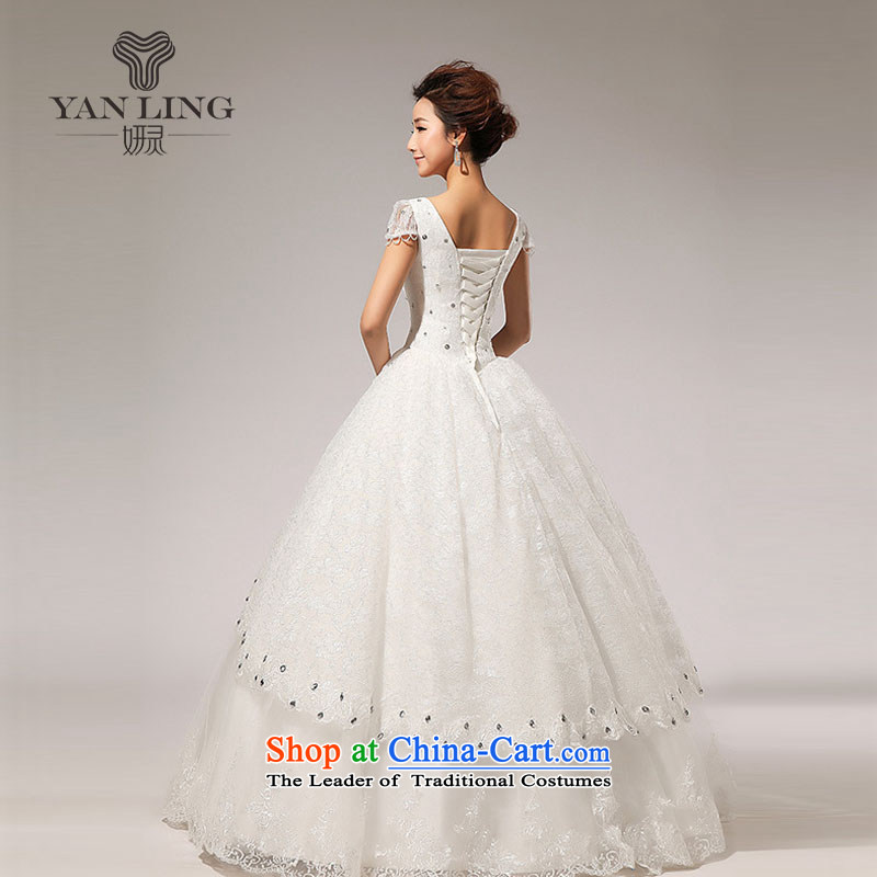Charlene Choi Ling 2015 new fashion princess bubble cuff bon bon bride diamond wedding dresses HS117 white , L, Charlene Choi spirit has been pressed shopping on the Internet