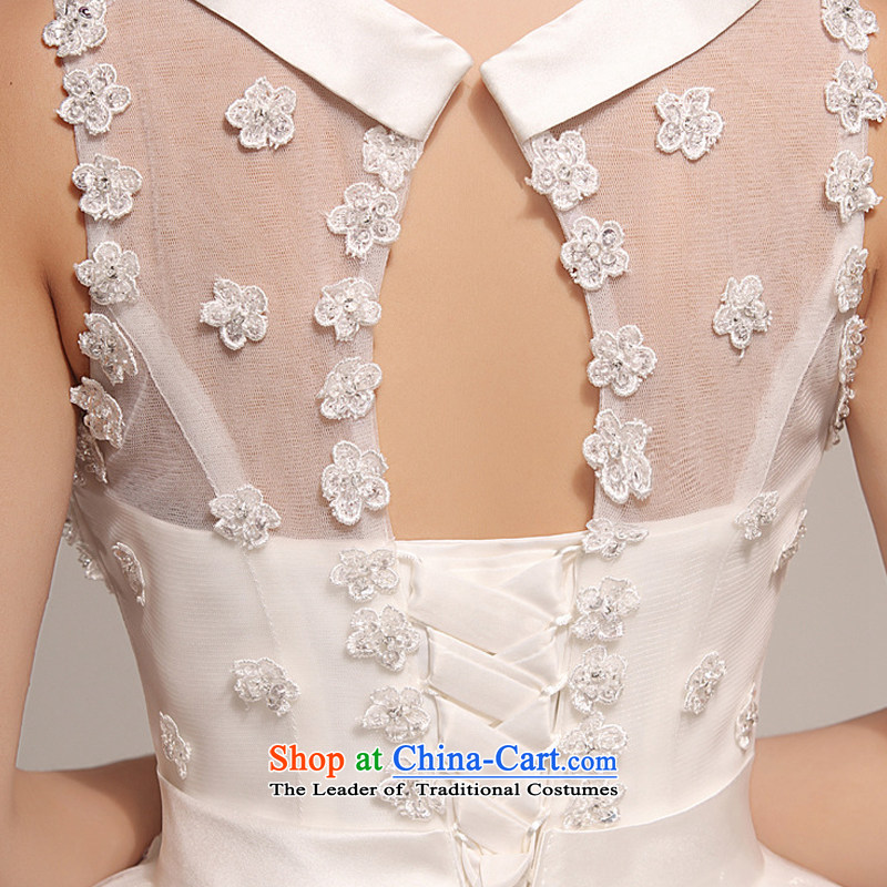 Charlene Choi Ling 2015 new stylish wedding dresses to align the Korean brides thin large Antique Lace shoulders HS391 White M, Charlene Choi spirit has been pressed shopping on the Internet