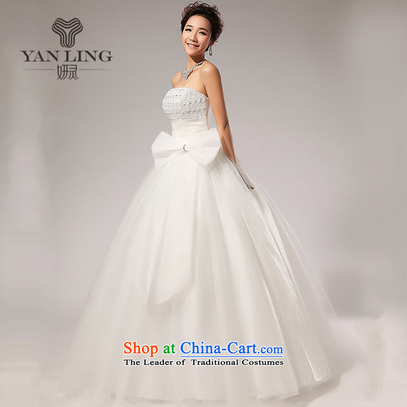 Charlene Choi Ling 2015 new verawang wedding style wedding anointed chest Korean wedding dress HS59 white spirit has been pressed, Charlene Choi shopping on the Internet