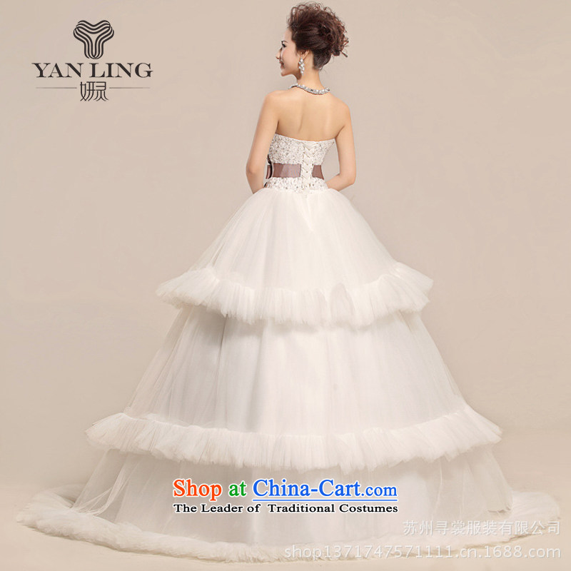 Charlene Choi Ling 2015 new heart anointed Chest Flower waist waves Fung skirt wedding dress White XL, Charlene Choi spirit has been pressed shopping on the Internet