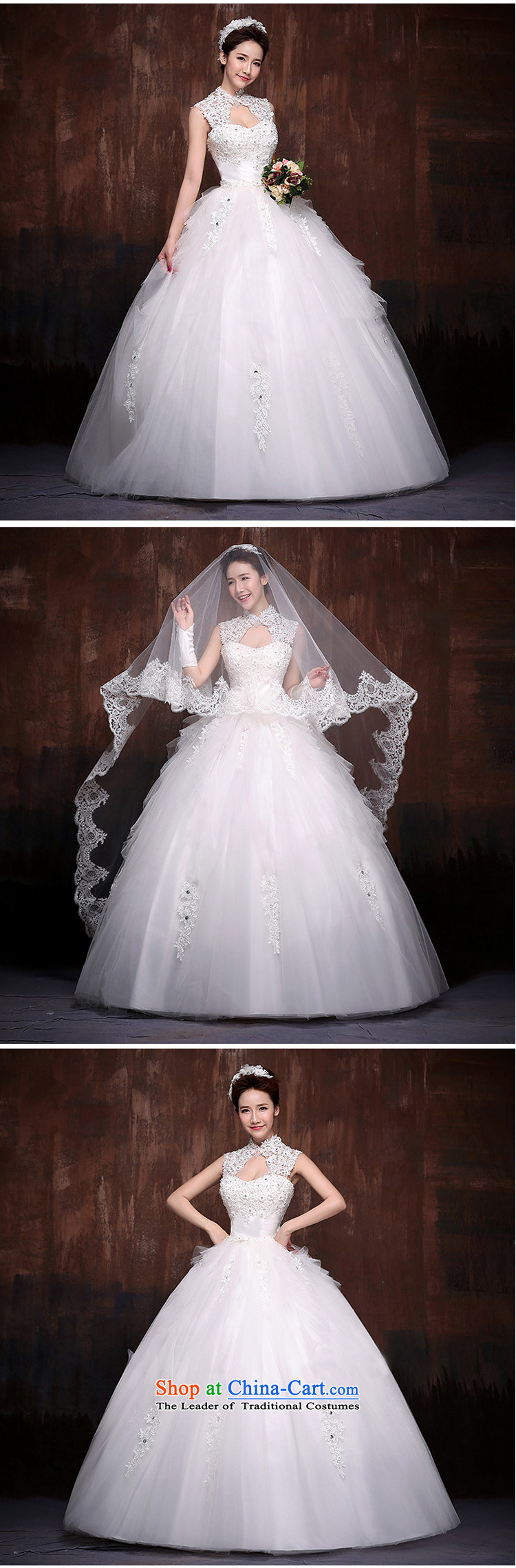 Charlene Choi Ling wedding dresses new stylish Korean brides 2015 Word Back shoulder straps lace white S pictures to align, prices, brand platters! The elections are supplied in the national character of distribution, so action, buy now enjoy more preferential! As soon as possible.