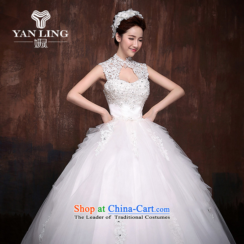Charlene Choi Ling wedding dresses new stylish Korean brides 2015 Word Back shoulder straps align lace white S, Charlene Choi spirit to , , , shopping on the Internet