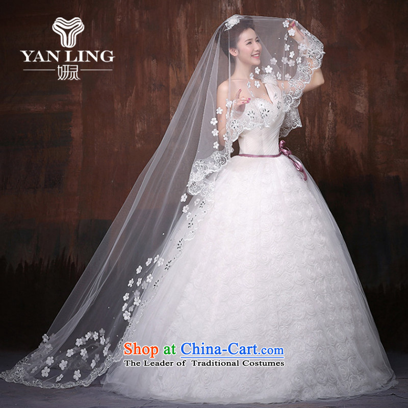 Charlene Choi Ling wedding dresses new 2015 lace flowers to align the bride minimalist shoulder wedding winter, weddingM