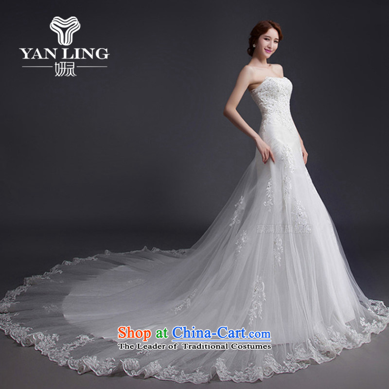 Charlene Choi Ling Korean brides retro Sau San video thin crowsfoot tail wedding dresses new 2015 anointed chest lace winter XL, Charlene Choi spirit has been pressed shopping on the Internet