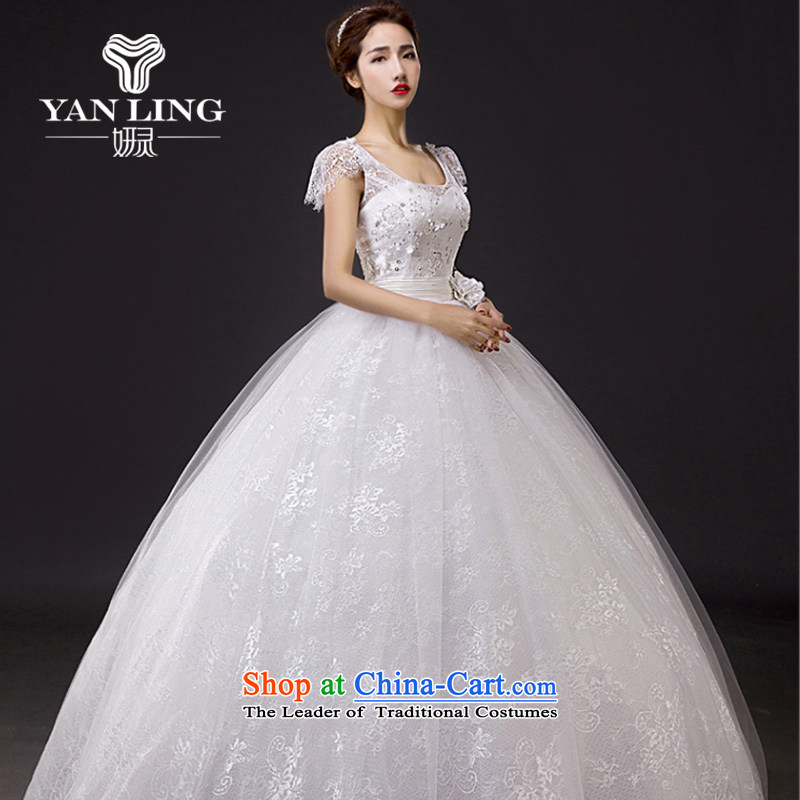 Charlene Choi Ling 2015 Spring bride wedding dresses new stylish lace cover thick shoulder to align the large Korean XXL, video thin Yeon Sau San spirit has been pressed shopping on the Internet
