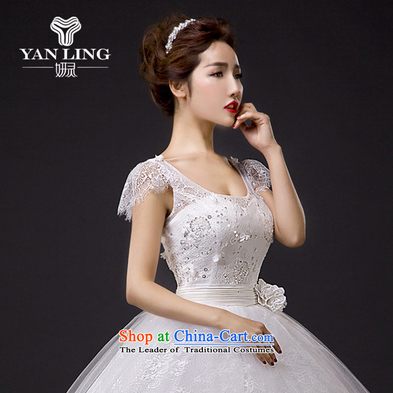 Charlene Choi Ling 2015 Spring bride wedding dresses new stylish lace cover thick shoulder to align the large Korean XXL, video thin Yeon Sau San spirit has been pressed shopping on the Internet