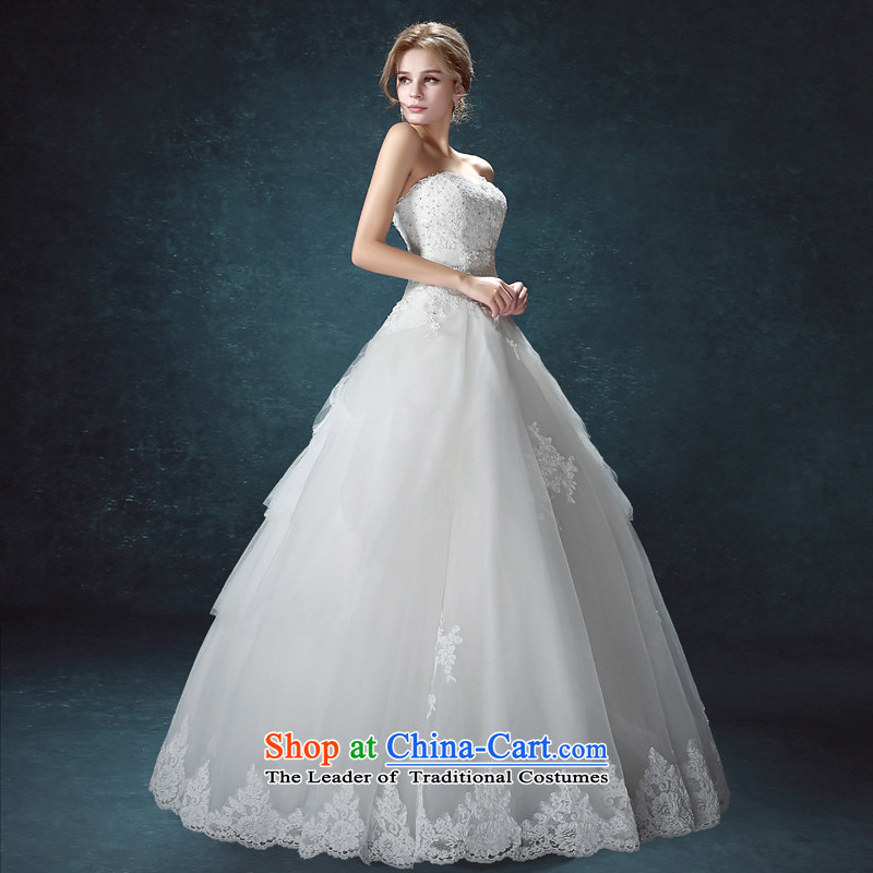 Every bride her wedding dresses 2015 Summer new wiping the chest to large tie Sau San wedding upscale wedding white S pre-sale within seven days of the shipment of every JIAONI stephanie () , , , shopping on the Internet