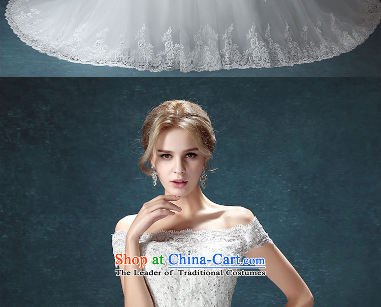 Connie wedding dresses every new Word 2015 Summer stylish shoulder Korean brides long tail wedding to straighten the wedding meters tail XL Photo, prices, brand platters! The elections are supplied in the national character of distribution, so action, buy now enjoy more preferential! As soon as possible.