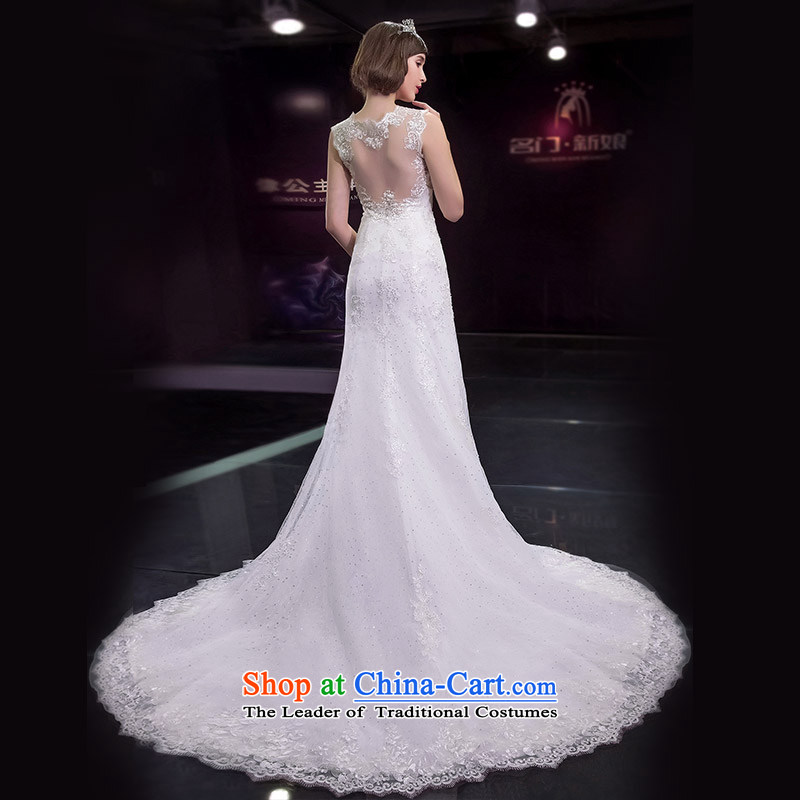 A bride wedding dresses new 2015 crowsfoot wedding smearing a field in Europe and America, L 410 brides shoulder a bride shopping on the Internet has been pressed.