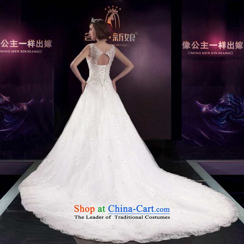 A Bride 2015 Summer wedding dresses wedding smearing the word shoulder banquet tail wedding 2593RD L pre-sale for seven days in a bride shopping on the Internet has been pressed.