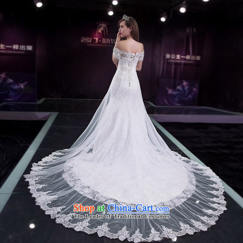 A bride wedding dresses spring 2015 wedding word shoulder tail bride toasting champagne crowsfoot serving 2,594 S, a bride shopping on the Internet has been pressed.