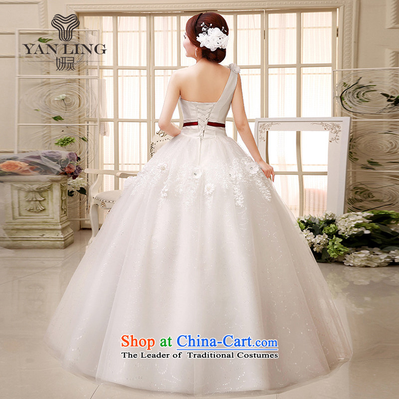 Charlene Choi Ling 2015 new wedding dress shoulder bon bon skirt small Qingxin flowers to align manually stylish wedding HS522 S, Charlene Choi spirit has been pressed shopping on the Internet