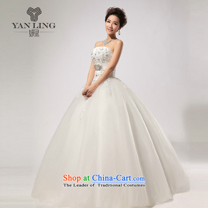 Charlene Choi Ling 2015 new wedding diamond drill, hand strap and video thin chest wedding HS269 White M