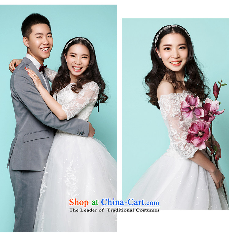 The wedding dresses HIV autumn 2015 new spirit river Korean lace long tail of a field of 60 cm Sau San wedding shoulder trailing M picture, prices, brand platters! The elections are supplied in the national character of distribution, so action, buy now enjoy more preferential! As soon as possible.