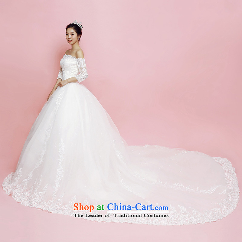 The wedding dresses HIV autumn 2015 new spirit river Korean lace long tail of a field of 60 cm Sau San wedding shoulder trailing M, HIV in , , , shopping on the Internet