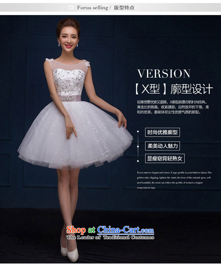The feelings of Chinese New Year 2015 yarn marriages wedding dresses dress short, white stylish shoulder the word evening dress autumn and winter female White XXL picture, prices, brand platters! The elections are supplied in the national character of distribution, so action, buy now enjoy more preferential! As soon as possible.