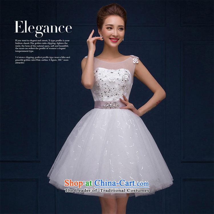The feelings of Chinese New Year 2015 yarn marriages wedding dresses dress short, white stylish shoulder the word evening dress autumn and winter female White XXL picture, prices, brand platters! The elections are supplied in the national character of distribution, so action, buy now enjoy more preferential! As soon as possible.