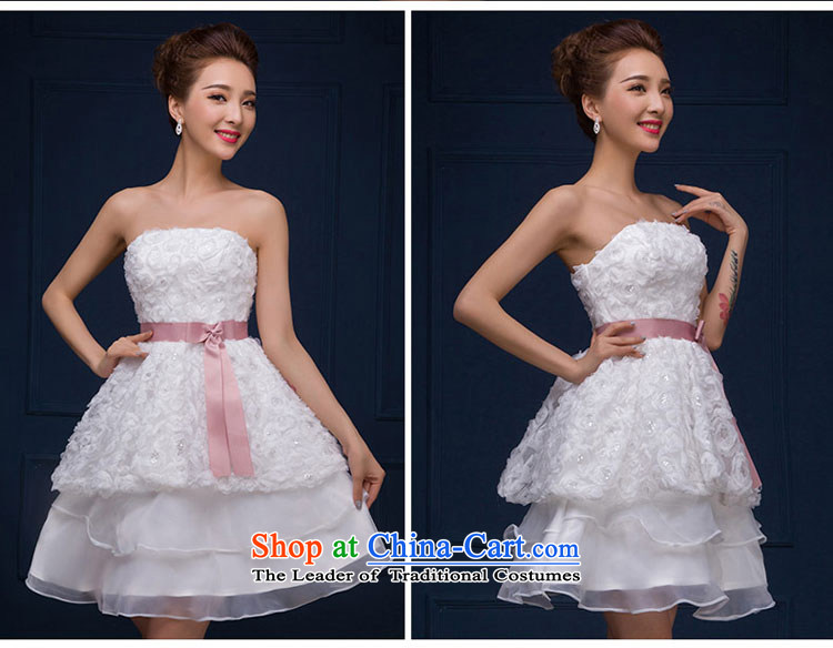 The feelings of Chinese New Year 2015 yarn marriages short of wedding fashion and Chest Flower dresses small dress autumn and winter female white made size does not accept return pictures, prices, brand platters! The elections are supplied in the national character of distribution, so action, buy now enjoy more preferential! As soon as possible.