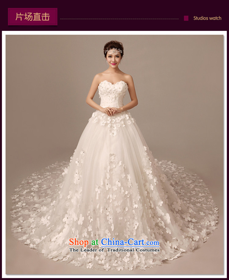 2015 Spring/Summer new Korean chest to bride wiping the wedding dress long tail large flower large tail Sau San white XS picture, prices, brand platters! The elections are supplied in the national character of distribution, so action, buy now enjoy more preferential! As soon as possible.