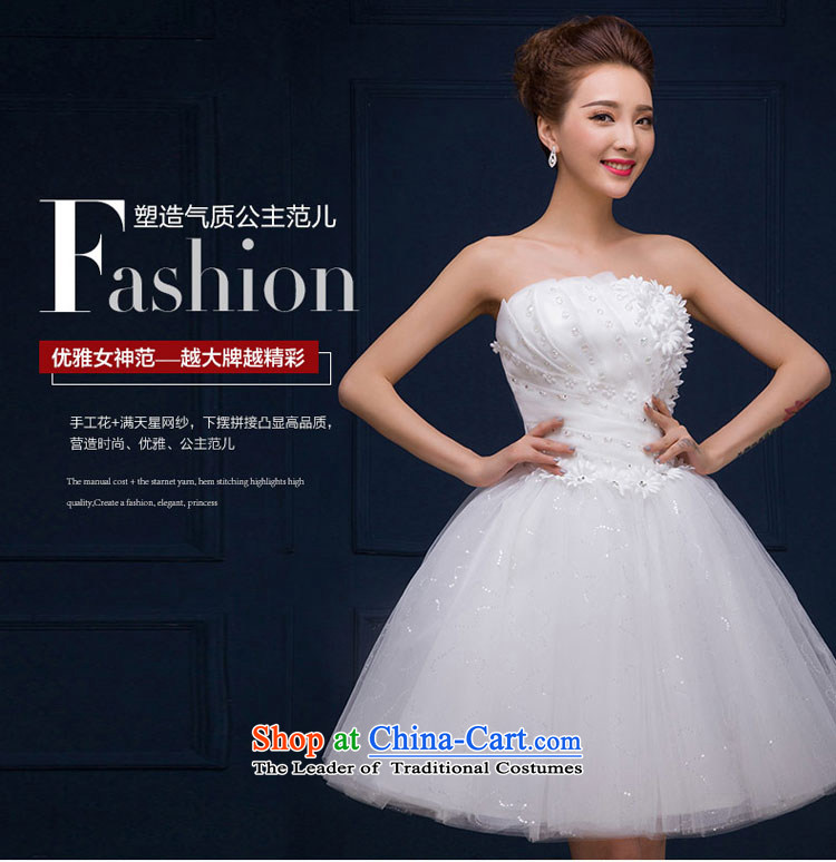 Qing Hua yarn wedding anointed chest, 2015 new products and Chest Flower Korean sweet princess bon bon skirt straps graphics make thin Foutune of transition dress White XL Photo, prices, brand platters! The elections are supplied in the national character of distribution, so action, buy now enjoy more preferential! As soon as possible.