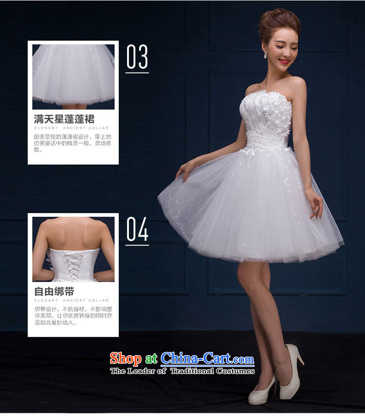 Qing Hua yarn wedding anointed chest, 2015 new products and Chest Flower Korean sweet princess bon bon skirt straps graphics make thin Foutune of transition dress White XL Photo, prices, brand platters! The elections are supplied in the national character of distribution, so action, buy now enjoy more preferential! As soon as possible.
