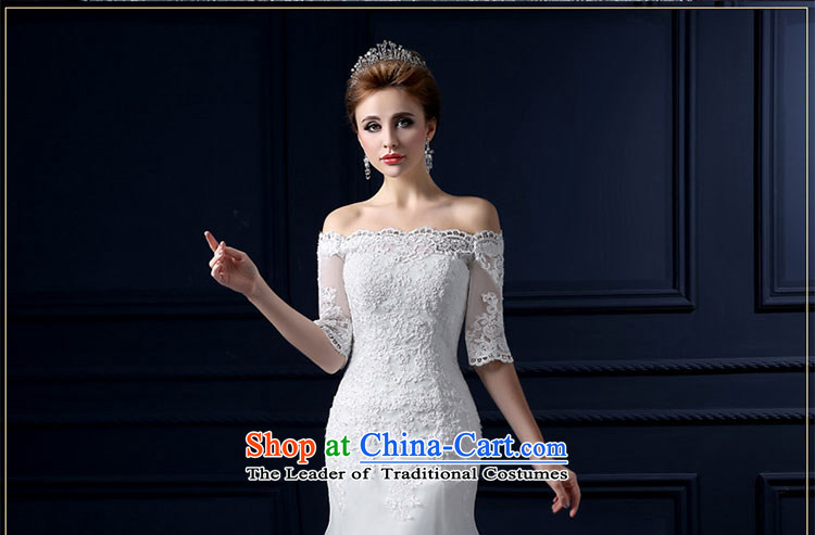 The leading edge of the Formosa lily wedding dresses 2015 new summer crowsfoot wedding slotted shoulder crowsfoot small tail Sau San bride in the lace cuff wedding minimalist straps graphics thin wedding White M pictures, prices, brand platters! The elections are supplied in the national character of distribution, so action, buy now enjoy more preferential! As soon as possible.
