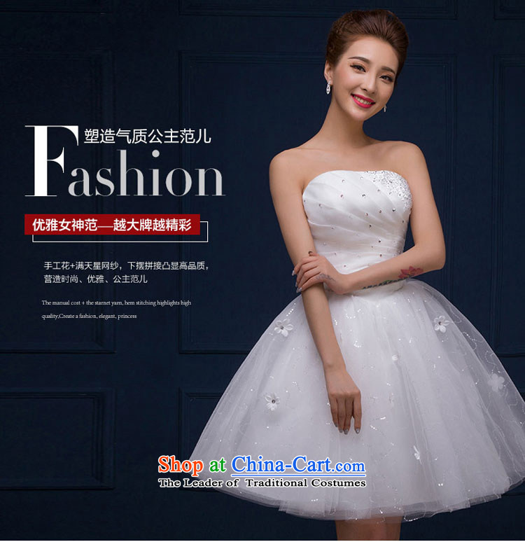 The feelings of Chinese New Year 2015 yarn marriages wedding dresses and white short of chest diamond evening dress autumn and winter female white M picture, prices, brand platters! The elections are supplied in the national character of distribution, so action, buy now enjoy more preferential! As soon as possible.