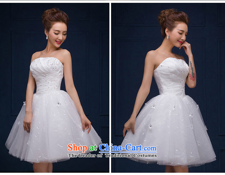The feelings of Chinese New Year 2015 yarn marriages wedding dresses and white short of chest diamond evening dress autumn and winter female white M picture, prices, brand platters! The elections are supplied in the national character of distribution, so action, buy now enjoy more preferential! As soon as possible.