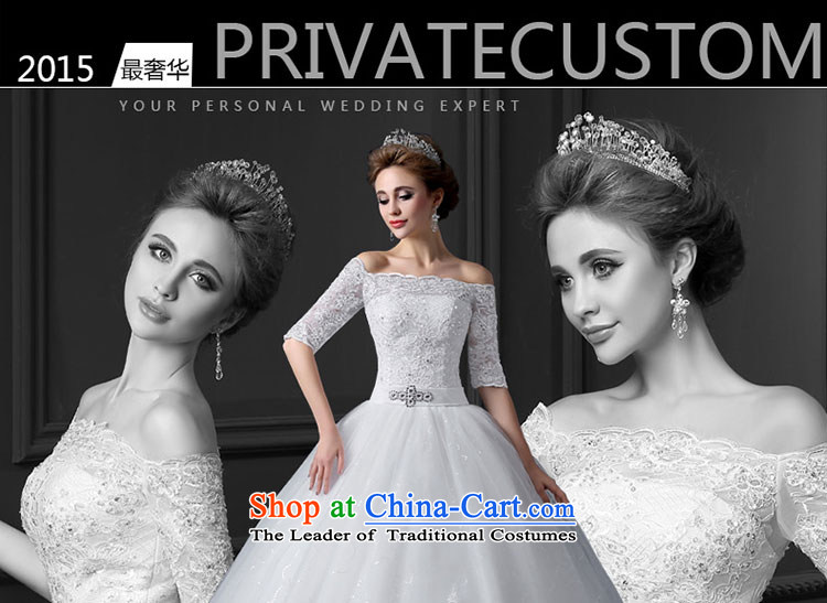 The leading edge of the new summer 2015, Lily of the word shoulder tail wedding alignment with chest wedding Korean-style luxury in cuff tail wedding video thin lace marriages bon bon skirt white tailor advanced custom image, prices, brand platters! The elections are supplied in the national character of distribution, so action, buy now enjoy more preferential! As soon as possible.