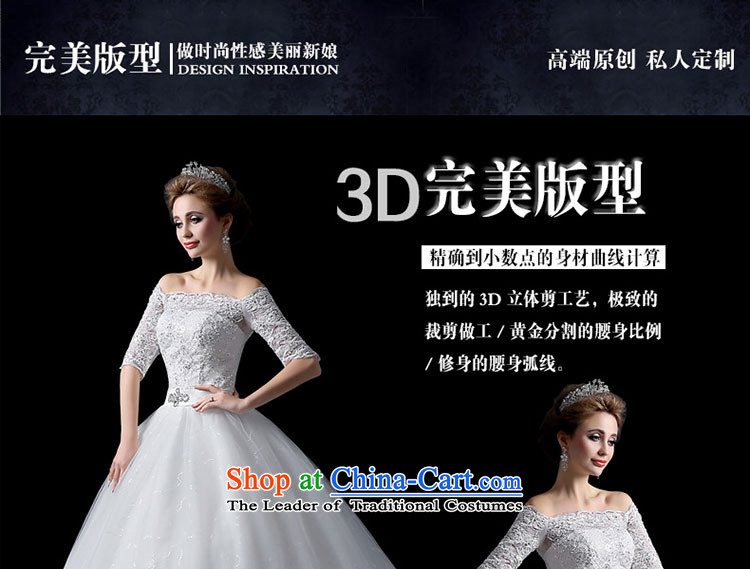 The leading edge of the new summer 2015, Lily of the word shoulder tail wedding alignment with chest wedding Korean-style luxury in cuff tail wedding video thin lace marriages bon bon skirt white tailor advanced custom image, prices, brand platters! The elections are supplied in the national character of distribution, so action, buy now enjoy more preferential! As soon as possible.