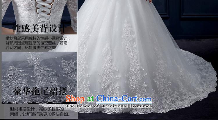 The leading edge of the new summer 2015, Lily of the word shoulder tail wedding alignment with chest wedding Korean-style luxury in cuff tail wedding video thin lace marriages bon bon skirt white tailor advanced custom image, prices, brand platters! The elections are supplied in the national character of distribution, so action, buy now enjoy more preferential! As soon as possible.