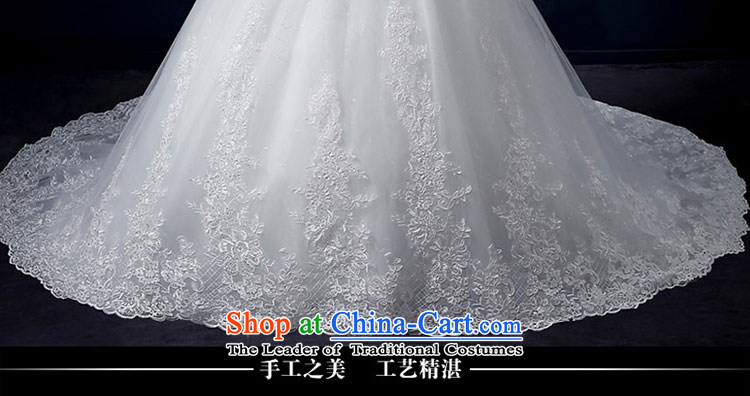 The leading edge of the new summer 2015, Lily of the word shoulder tail wedding alignment with chest wedding Korean-style luxury in cuff tail wedding video thin lace marriages bon bon skirt white tailor advanced custom image, prices, brand platters! The elections are supplied in the national character of distribution, so action, buy now enjoy more preferential! As soon as possible.