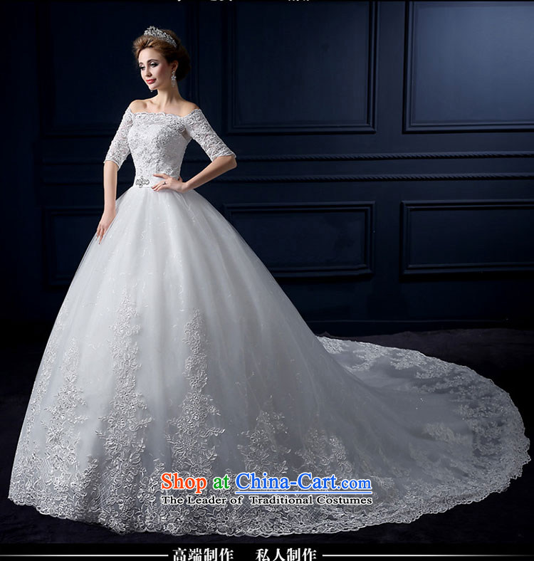 The leading edge of the new summer 2015, Lily of the word shoulder tail wedding alignment with chest wedding Korean-style luxury in cuff tail wedding video thin lace marriages bon bon skirt white tailor advanced custom image, prices, brand platters! The elections are supplied in the national character of distribution, so action, buy now enjoy more preferential! As soon as possible.