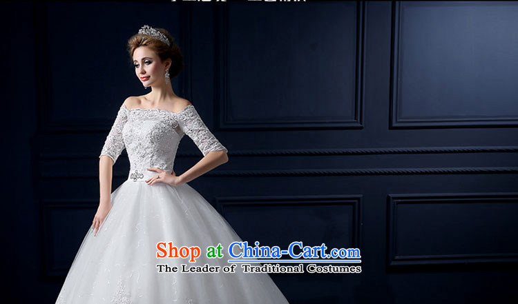 The leading edge of the new summer 2015, Lily of the word shoulder tail wedding alignment with chest wedding Korean-style luxury in cuff tail wedding video thin lace marriages bon bon skirt white tailor advanced custom image, prices, brand platters! The elections are supplied in the national character of distribution, so action, buy now enjoy more preferential! As soon as possible.