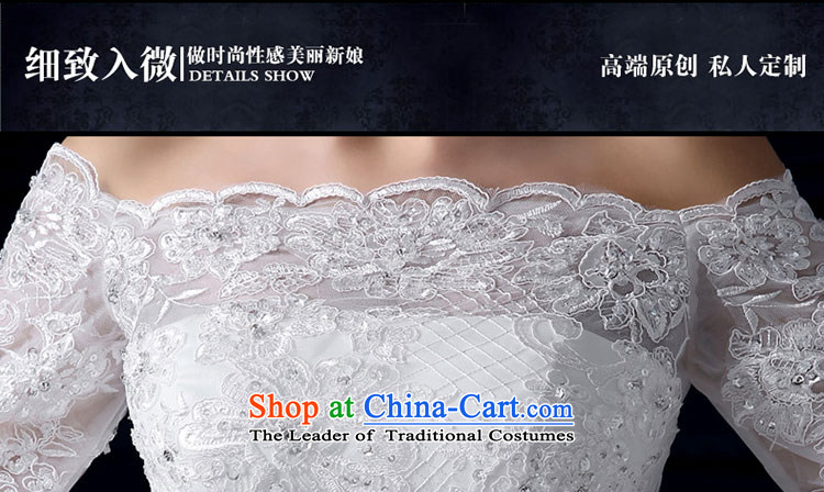 The leading edge of the new summer 2015, Lily of the word shoulder tail wedding alignment with chest wedding Korean-style luxury in cuff tail wedding video thin lace marriages bon bon skirt white tailor advanced custom image, prices, brand platters! The elections are supplied in the national character of distribution, so action, buy now enjoy more preferential! As soon as possible.