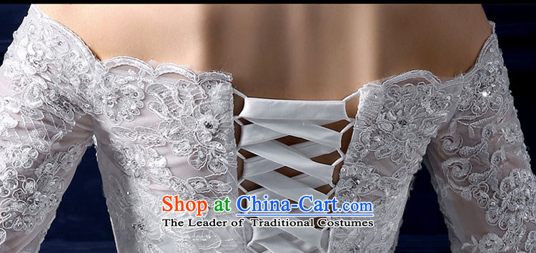 The leading edge of the new summer 2015, Lily of the word shoulder tail wedding alignment with chest wedding Korean-style luxury in cuff tail wedding video thin lace marriages bon bon skirt white tailor advanced custom image, prices, brand platters! The elections are supplied in the national character of distribution, so action, buy now enjoy more preferential! As soon as possible.