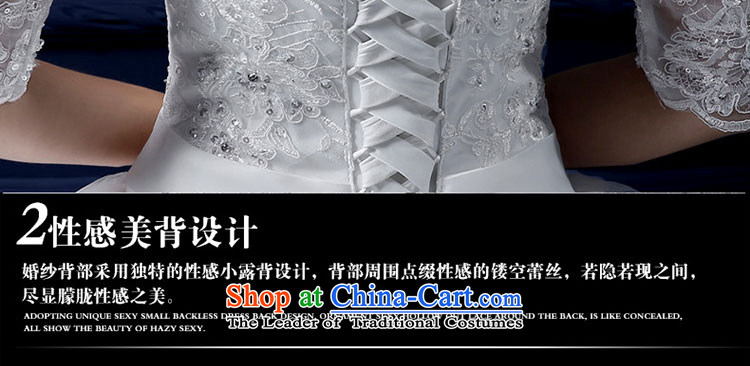 The leading edge of the new summer 2015, Lily of the word shoulder tail wedding alignment with chest wedding Korean-style luxury in cuff tail wedding video thin lace marriages bon bon skirt white tailor advanced custom image, prices, brand platters! The elections are supplied in the national character of distribution, so action, buy now enjoy more preferential! As soon as possible.