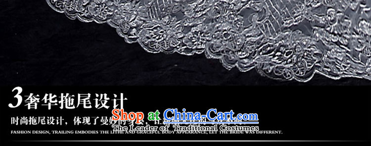 The leading edge of the new summer 2015, Lily of the word shoulder tail wedding alignment with chest wedding Korean-style luxury in cuff tail wedding video thin lace marriages bon bon skirt white tailor advanced custom image, prices, brand platters! The elections are supplied in the national character of distribution, so action, buy now enjoy more preferential! As soon as possible.