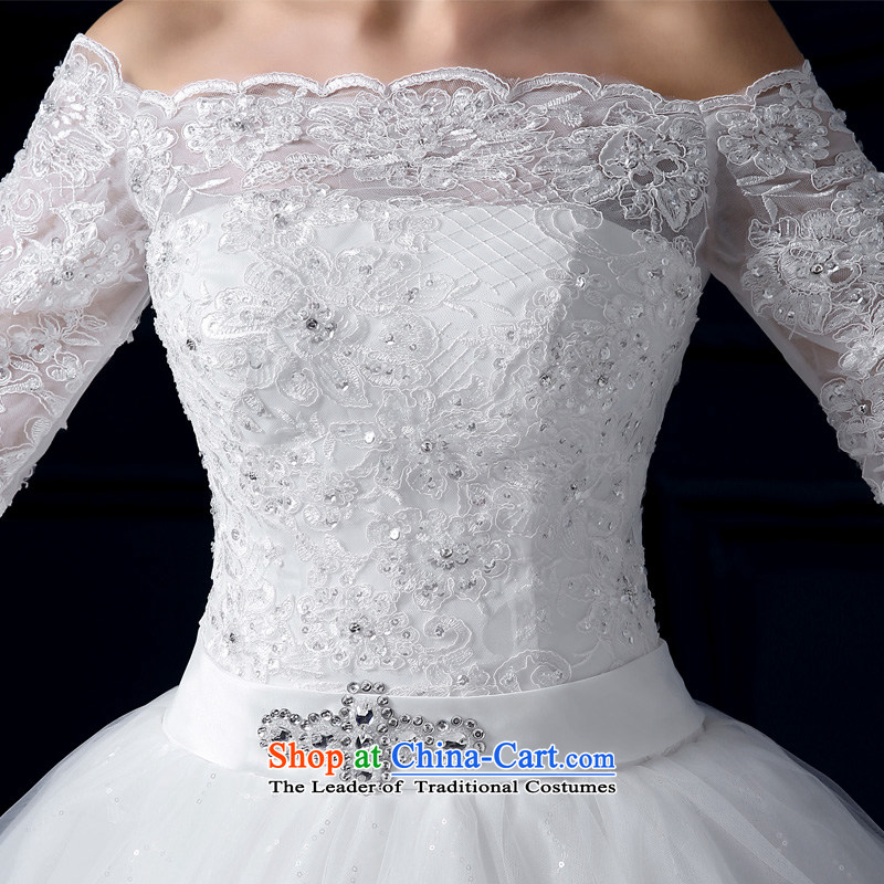 The leading edge of the new summer 2015, Lily of the word shoulder tail wedding alignment with chest wedding Korean-style luxury in cuff tail wedding video thin lace marriages bon bon skirt white tailor advanced customization, yarn edge Lily , , , shoppin