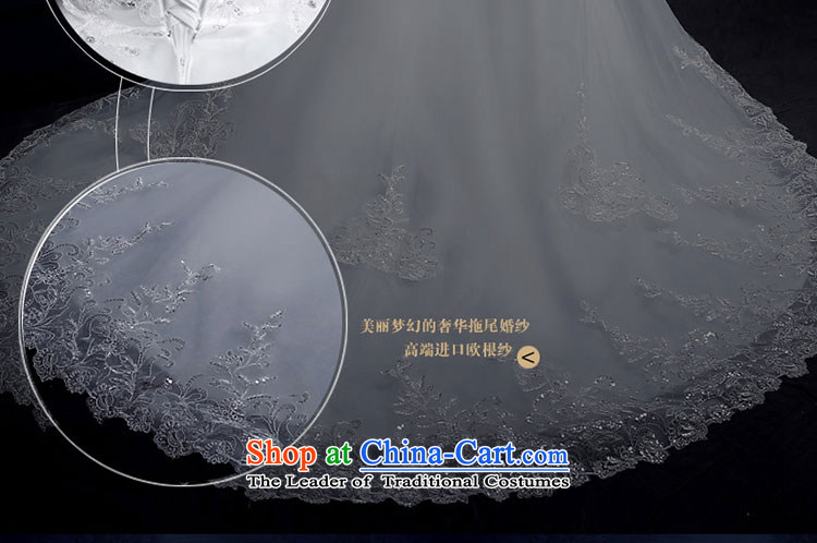 The leading edge of the Formosa lily wedding dresses 2015 winter new word to align the shoulder Wedding Fashion Korean shoulders tail wedding band video thin lace bride wedding dress bon bon white streak L picture, prices, brand platters! The elections are supplied in the national character of distribution, so action, buy now enjoy more preferential! As soon as possible.