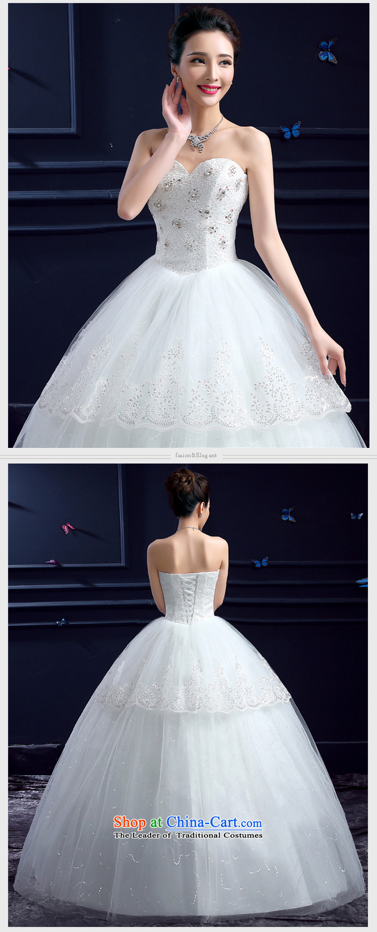 The new 2015 Summer honeymoon new wedding dresses Korean brides to align graphics thin Sau San diamond anointed chest lace White XXL wedding pictures, prices, brand platters! The elections are supplied in the national character of distribution, so action, buy now enjoy more preferential! As soon as possible.