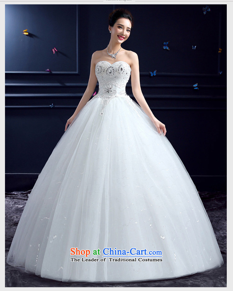 Honeymoon bride wedding dresses 2015 Summer new Korean brides to align graphics thin Sau San diamond anointed chest lace white wedding pictures, prices, XL brand platters! The elections are supplied in the national character of distribution, so action, buy now enjoy more preferential! As soon as possible.