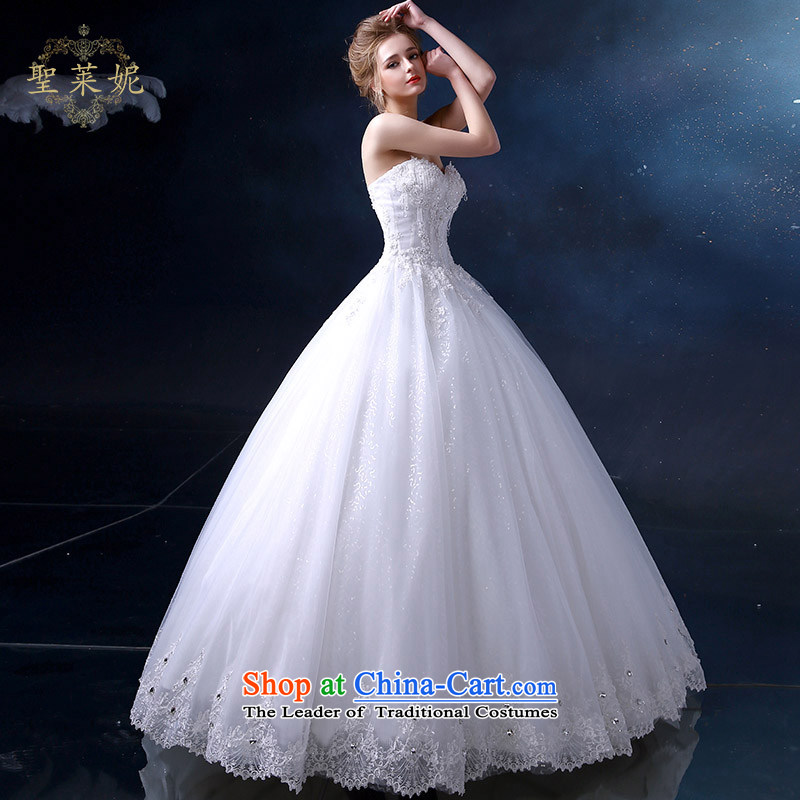 The Holy her wedding dress to align the 2015 Summer Wedding new continental and chest straps for larger women married to the Princess Bride sleeveless skirt dress White M holy her sheng lai ni) ( , , , shopping on the Internet