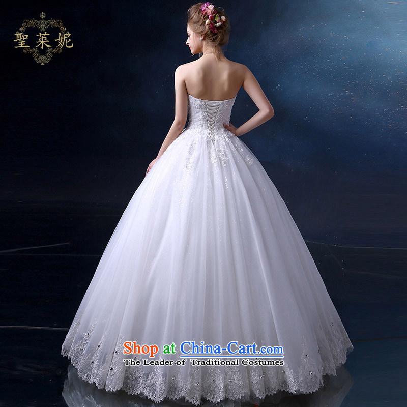 The Holy her wedding dress to align the 2015 Summer Wedding new continental and chest straps for larger women married to the Princess Bride sleeveless skirt dress White M holy her sheng lai ni) ( , , , shopping on the Internet