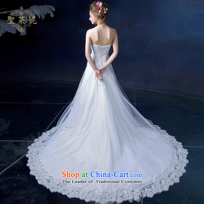 The Holy her wedding dresses Summer 2015 new A-skirt anointed chest wedding continental large white video thin, Wedding Dress white L, holy her sheng lai ni) ( , , , shopping on the Internet