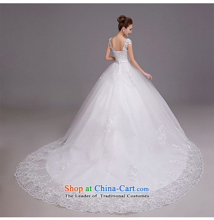 Wedding dress 2015 Summer Korean-style New v-neck a field shoulder length tail bride stylish wedding video thin white wedding to align the customizable could not return the Oh pictures, prices, brand platters! The elections are supplied in the national character of distribution, so action, buy now enjoy more preferential! As soon as possible.