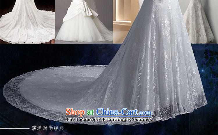 The leading edge of the Formosa lily wedding dresses 2015 new autumn and winter field shoulder crowsfoot wedding Korean lace tail wedding Sau San video thin sweet straps to erase chest to White XXL pictures wedding, prices, brand platters! The elections are supplied in the national character of distribution, so action, buy now enjoy more preferential! As soon as possible.