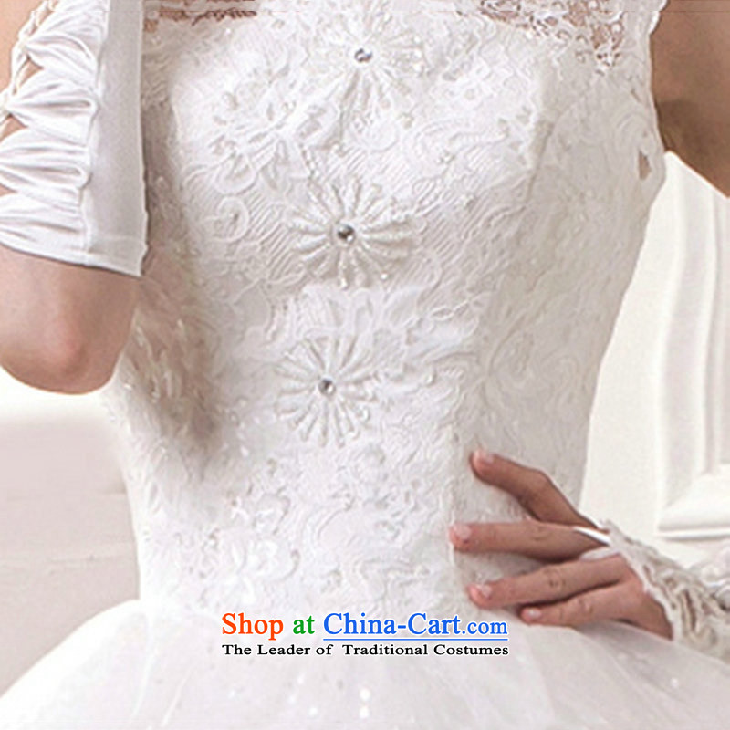 There is also optimized 8D wedding dresses 2015 new Korean brides stylish wedding video thin engraving to align the tie of Sau San dm4102 White XL, yet also optimize 8D , , , shopping on the Internet