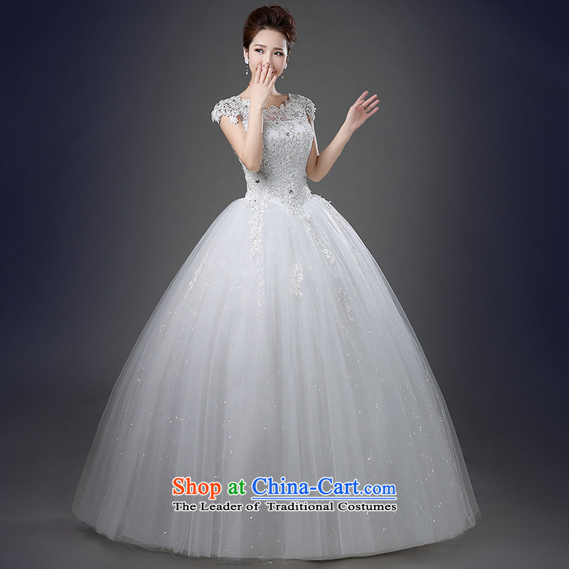 The word wedding shoulder the spring and summer load new 2015 Korean marriages lace larger straps to align the Diamond Dress Photography wedding white S, pure love bamboo yarn , , , shopping on the Internet